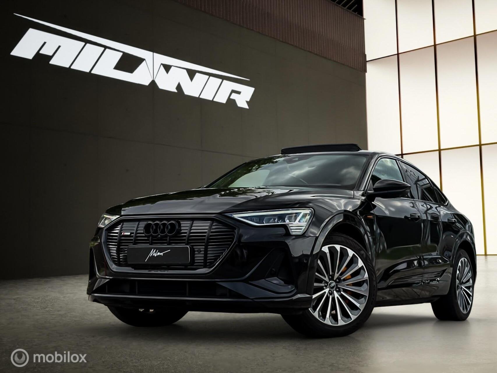 Audi E-tron sportback 55 Quattro |Pano|B&O|HUD|360, Gebruikt, Zwart, Zwart, Leder