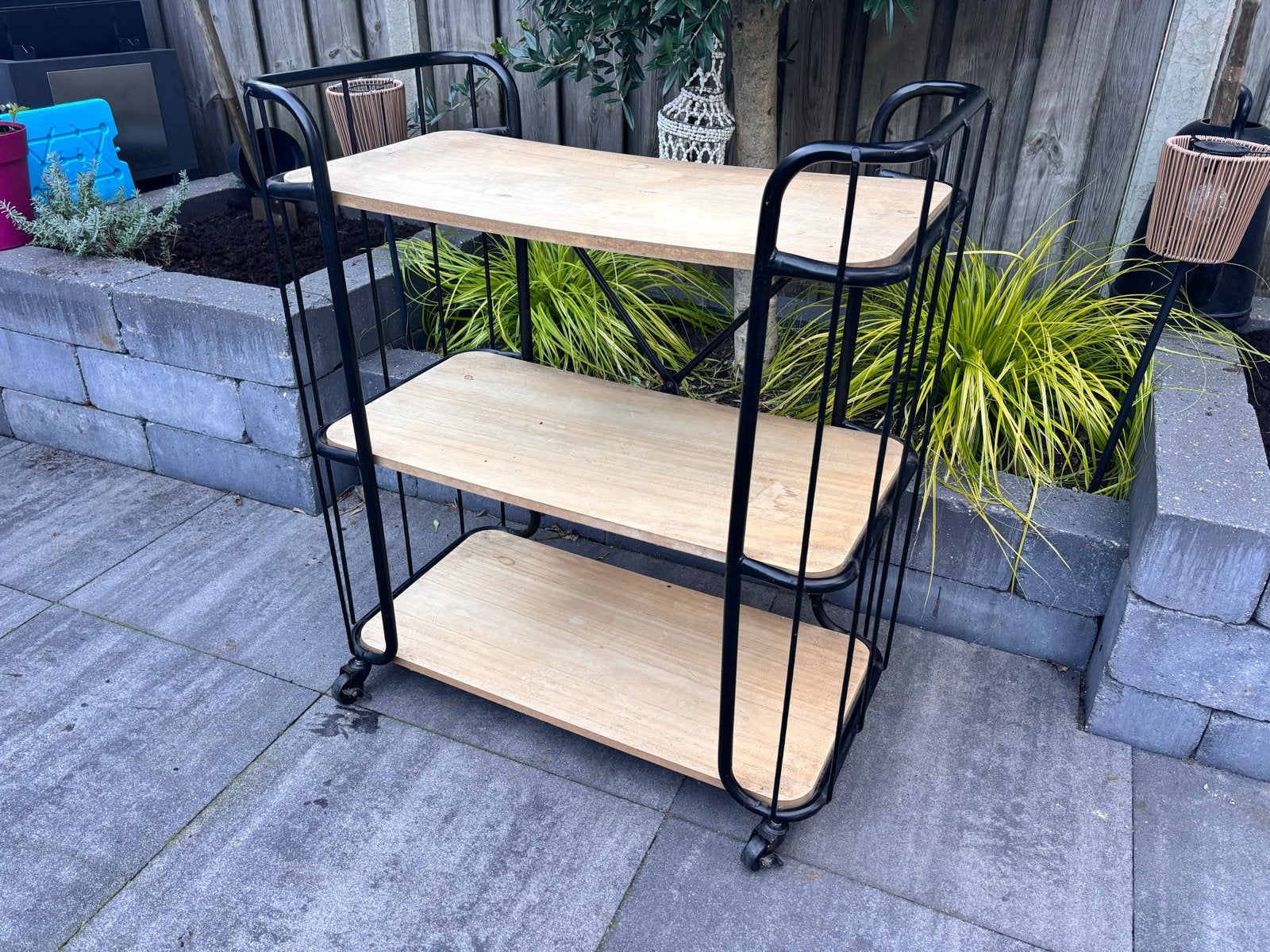 Bakkerskast / Trolley met 4 Zwenkwielen - Decoratief, Huis en Inrichting, Ophalen, Gebruikt