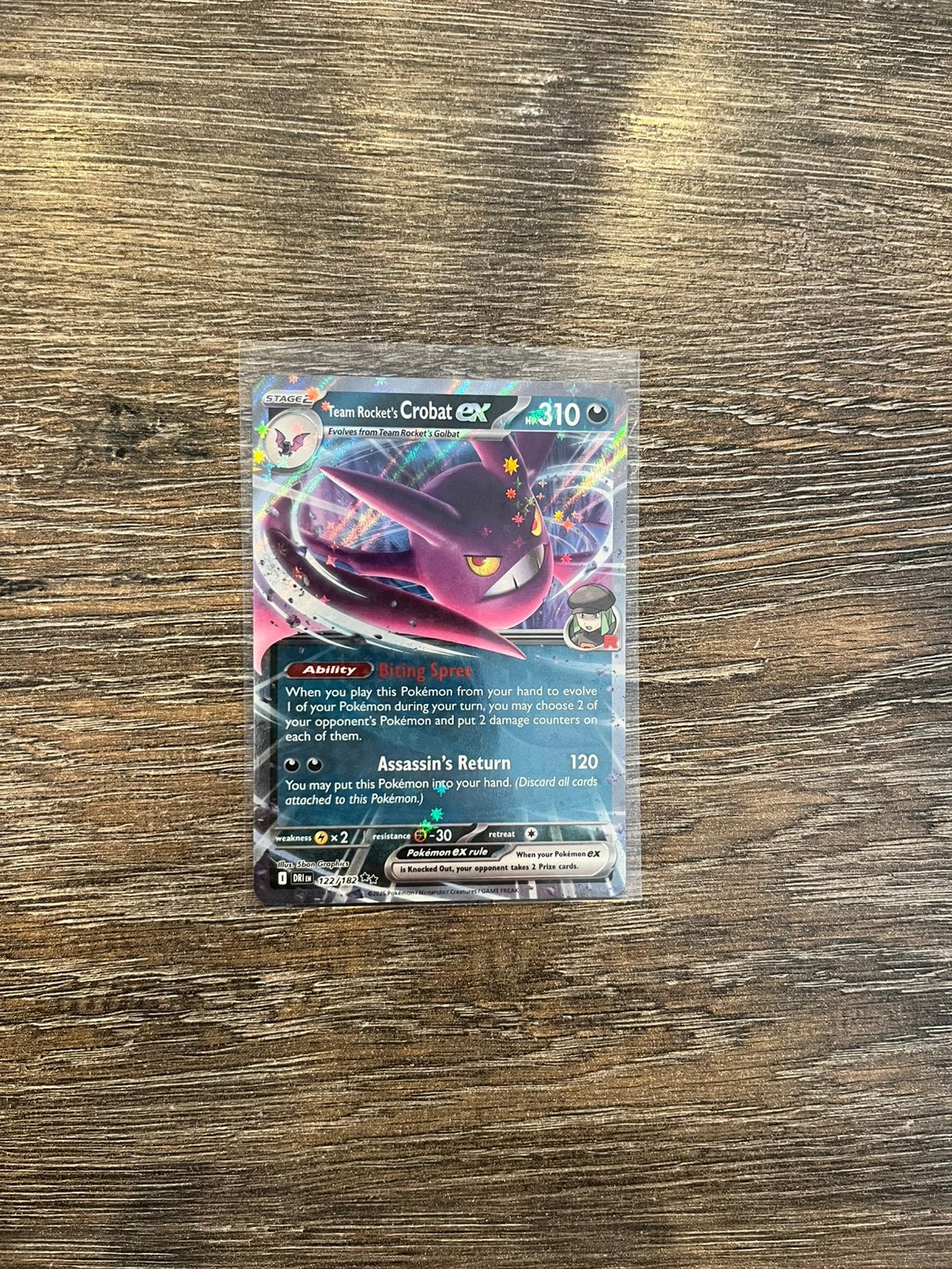 Team Rocket’s Crobat EX DRI 122/182, Ophalen of Verzenden, Zo goed als nieuw