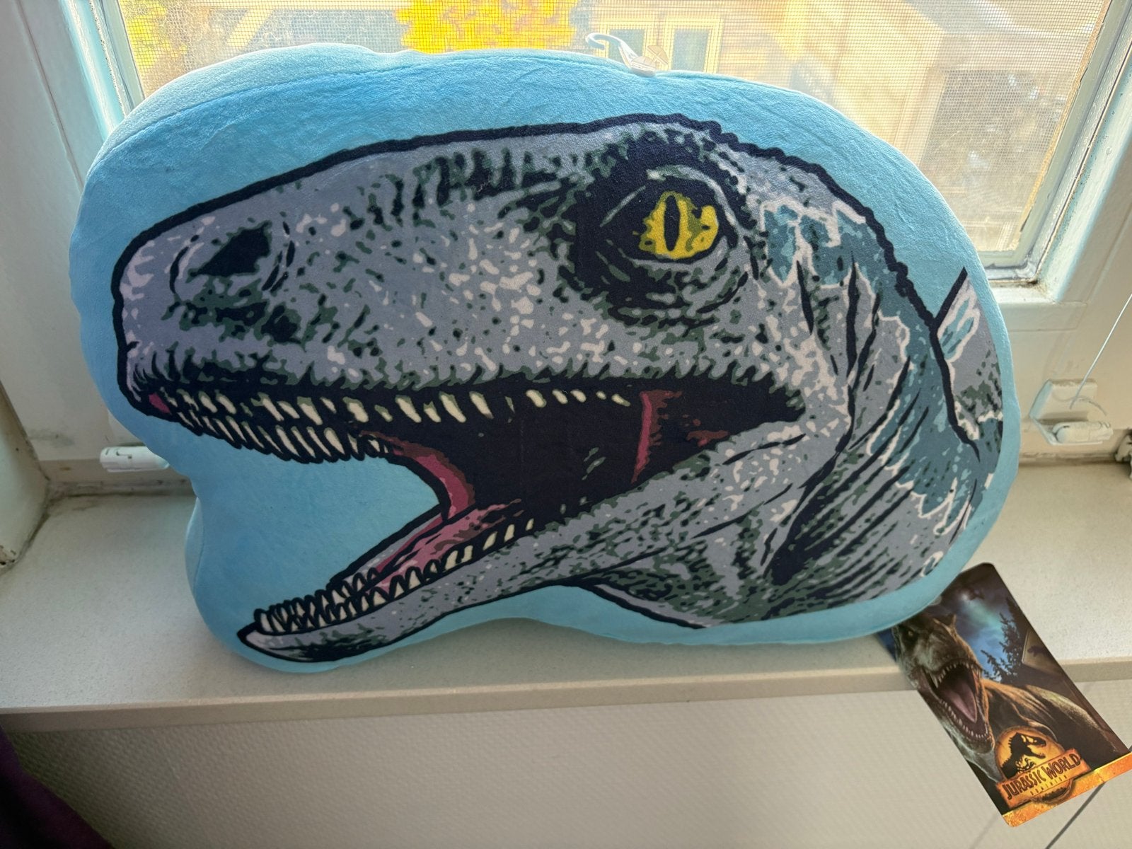 Jurassic World Dominion Dinosaurus Knuffel Kussen, Overige merken, Blauw, Nieuw, Ophalen of Verzenden