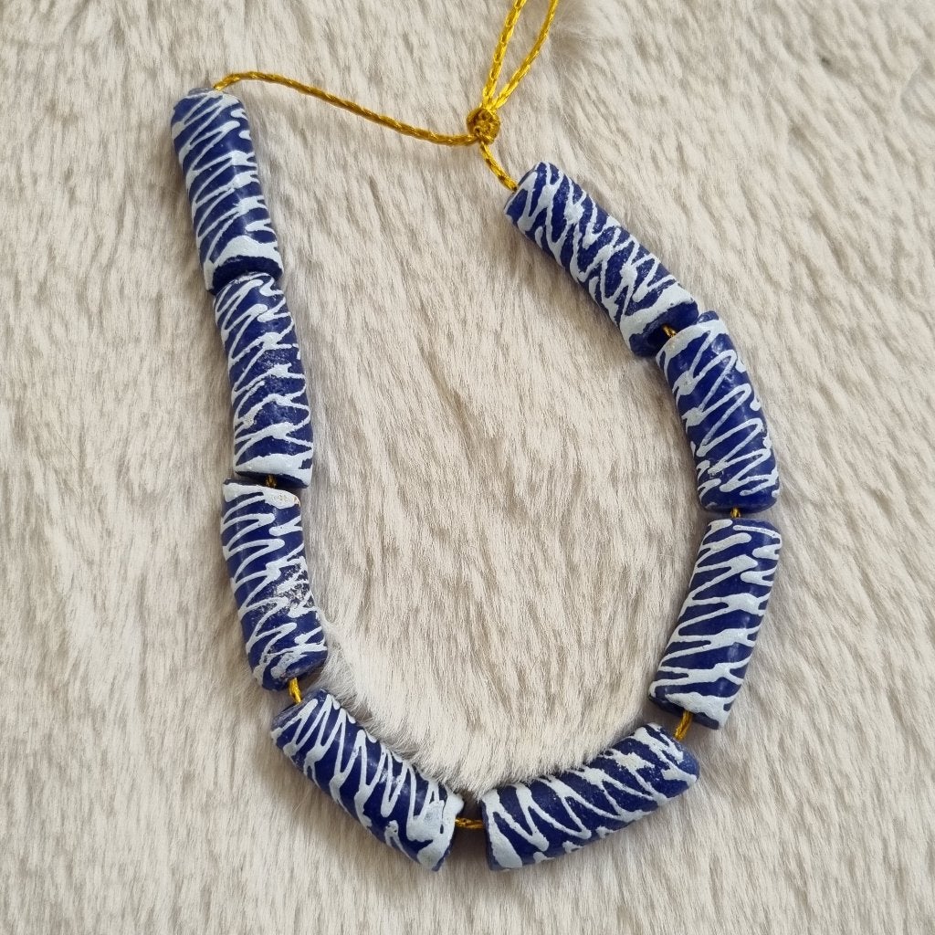 Afrikaanse glaskralen krobo tradebeads Ghana handelskralen, Kraal, Verzenden, NL, Nieuw