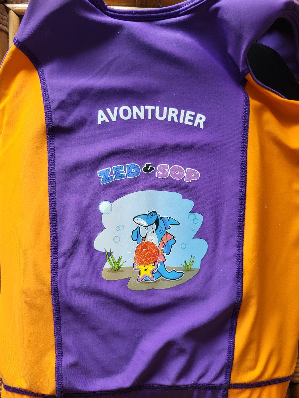 Avonturier Zed & Sop zwemvest maat L (5-6 jaar), Gebruikt, Jongetje of Meisje, Avonturier Zed & Sop, Overige maten