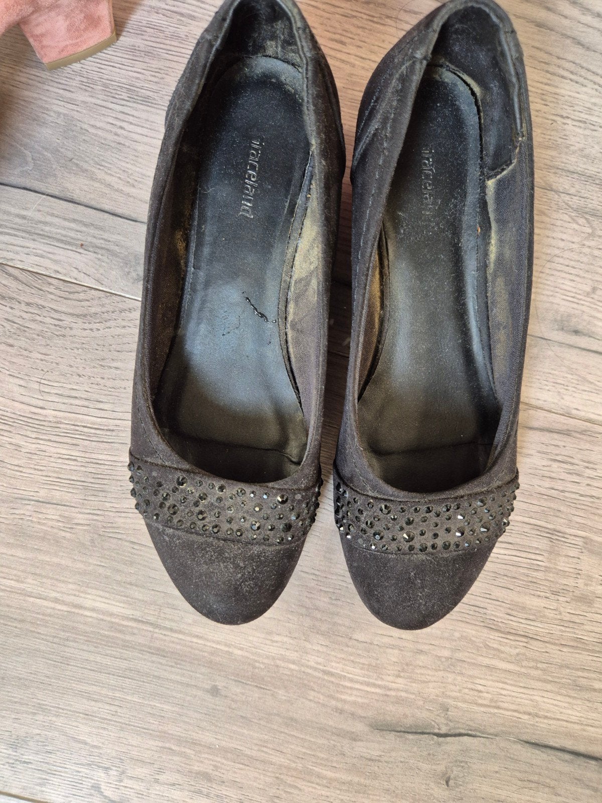 Zwarte Graceland pumps met sleehak en steentjes, Pumps, Zwart, Ophalen of Verzenden, Graceland