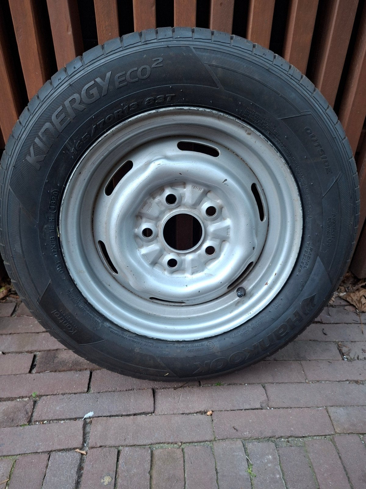 Reserve wiel voor caravan of aanhanger 165/70R13, Ophalen, Gebruikt