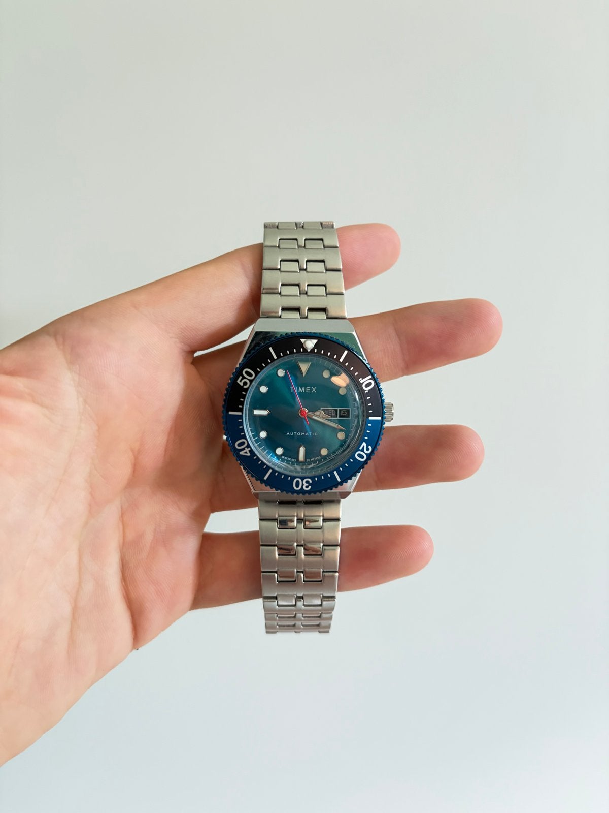 Timex M79 Automatic horloge, Overige merken, Staal, Verzenden, Polshorloge