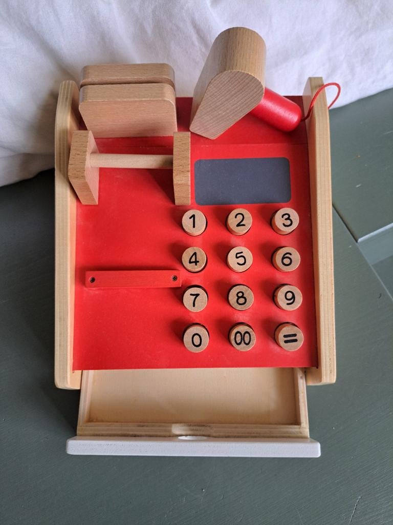 Houten Kassa, Winkeltje & Kook Speelgoed Set, Ophalen of Verzenden, Gebruikt, Jongen of Meisje
