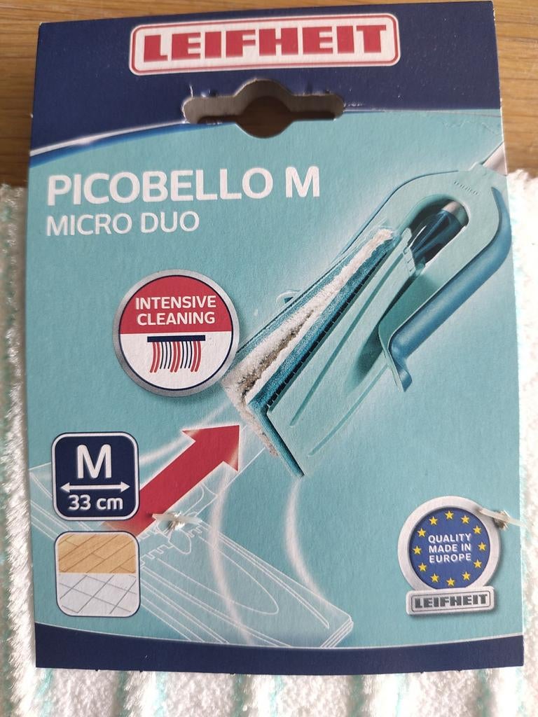 2 Leifheit Picobello Micro Duo (dweil) M (33 cm) - Nieuw, Ophalen of Verzenden, Mop of Dweil