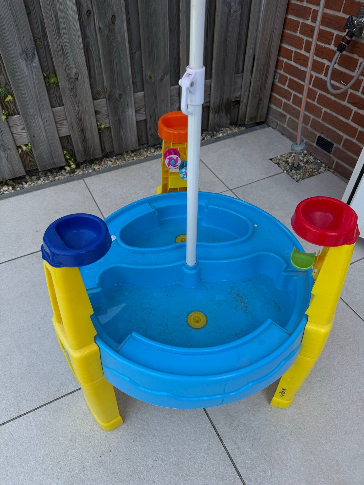 Water- en zandtafel met parasol voor kinderen, Ophalen of Verzenden, Gebruikt