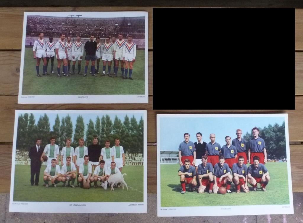 Voetbal platen  ESSO  uitgegeven einde jaren  -50, Ophalen of Verzenden, Zo goed als nieuw, Overige binnenlandse clubs, Poster, Plaatje of Sticker