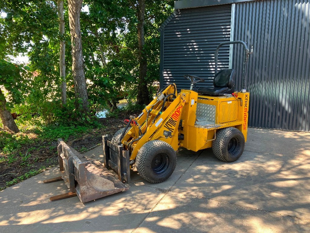 Knikmops 90 minishovel | 3880 u | bak + vorken (bj 2011), Wiellader of Shovel