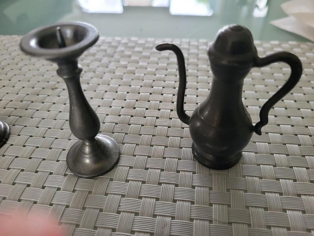 Tinnen miniaturen met keurmerken., Antiek en Kunst, Ophalen of Verzenden