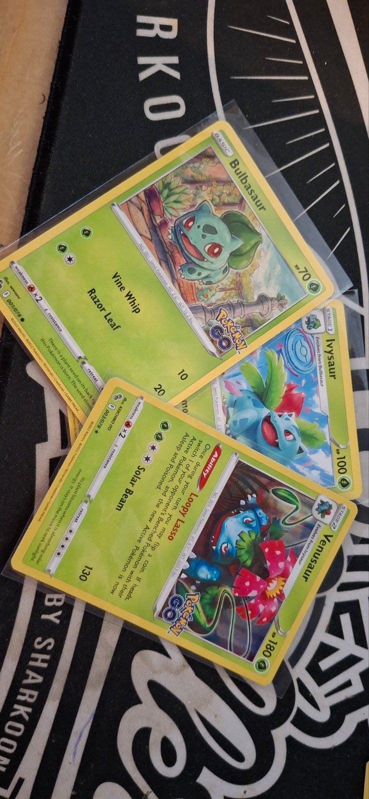 Bulbasaur, Ivysaur en Venusaur Pokémon Go, Ophalen of Verzenden, Nieuw, Meerdere kaarten, Foil