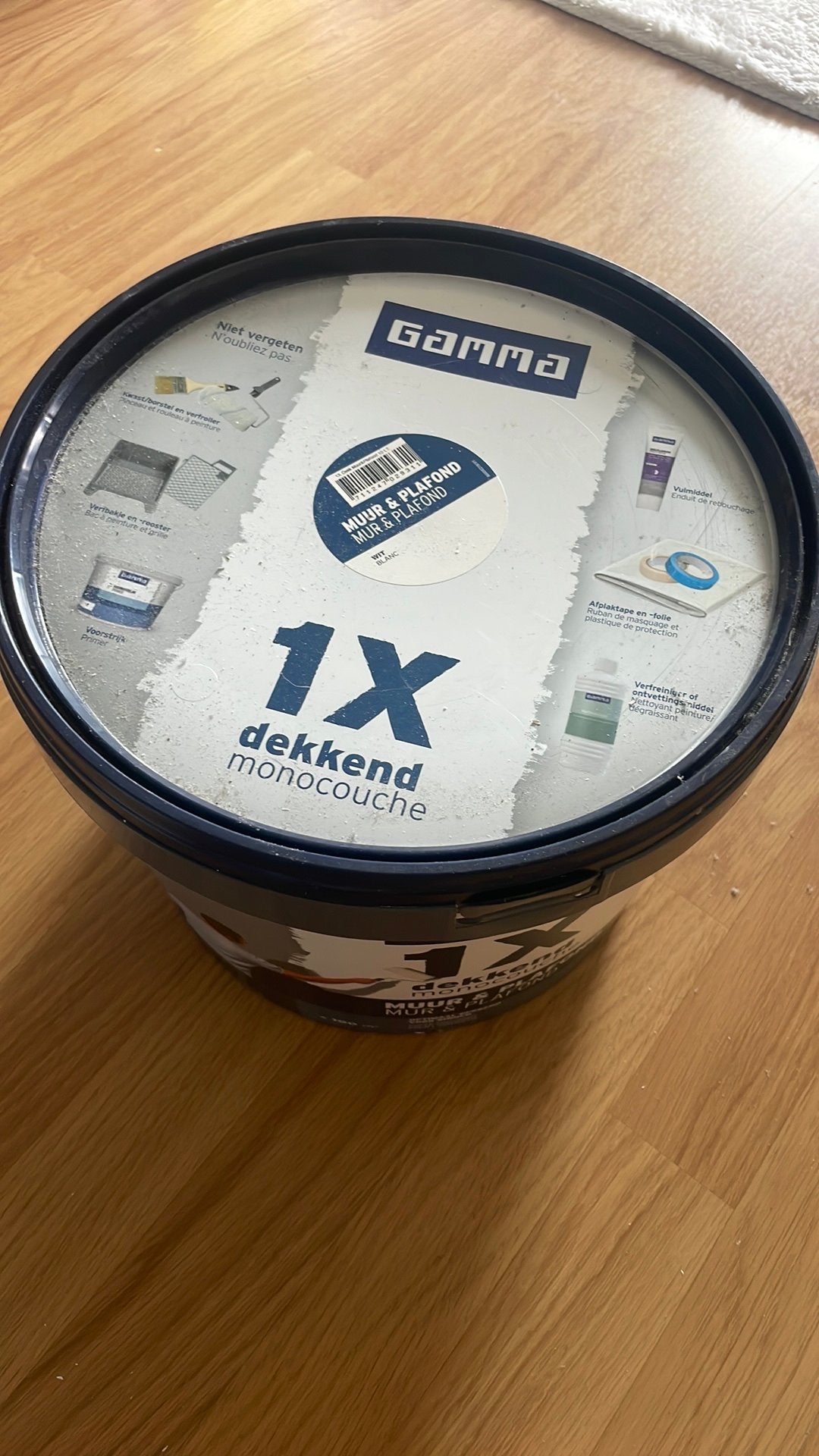 Gamma 1x dekkend monocouche wit, Ophalen of Verzenden, Zo goed als nieuw, Wit