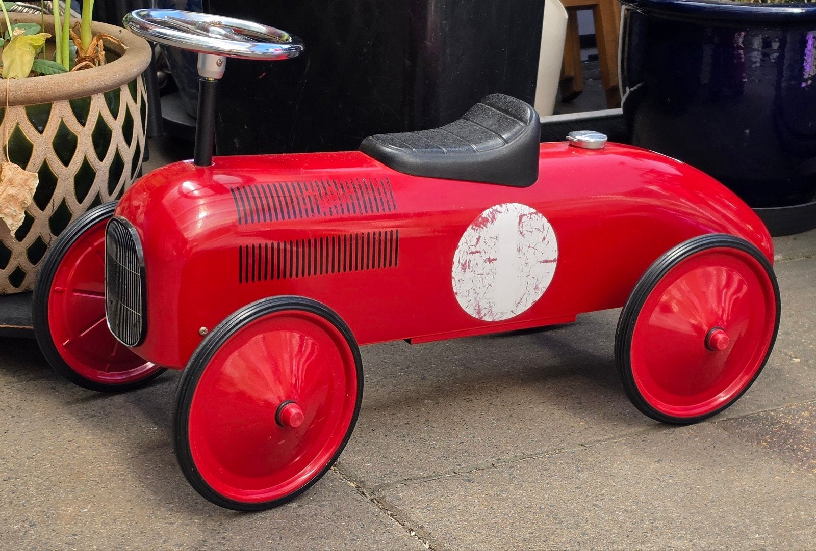 Rode Trapauto - Klassieke Raceauto voor Kinderen, Ophalen, Gebruikt