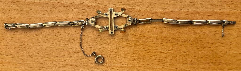 Armband voor zakhorloge van doublé goud, Sieraden, Tassen en Uiterlijk, Ophalen of Verzenden, Zo goed als nieuw, Goud, Overige materialen