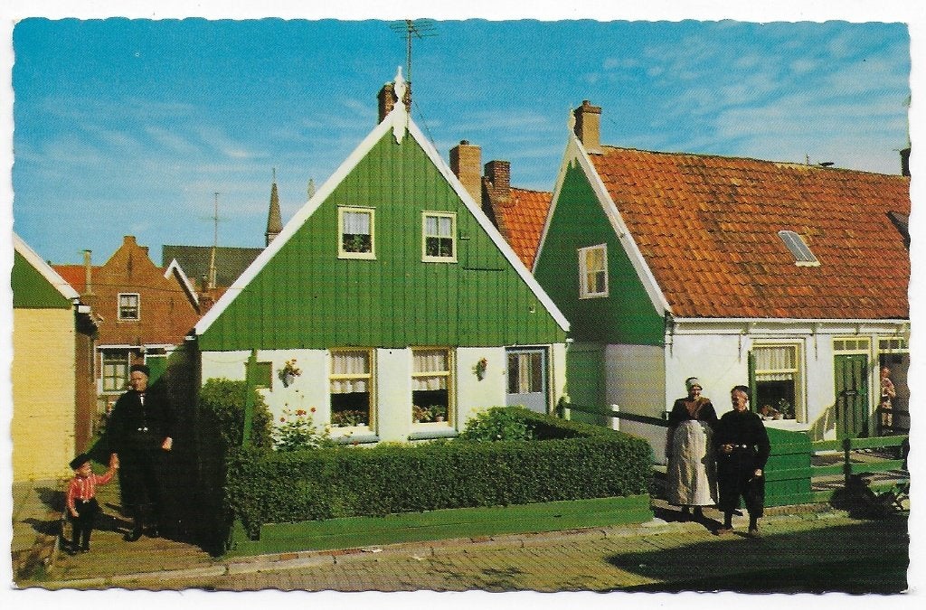 Urk Dorpsgezicht Ongelopen Ansichtkaart (B8090), Verzamelen, Ansichtkaarten | Nederland, Ophalen of Verzenden, 1940 tot 1960, Ongelopen