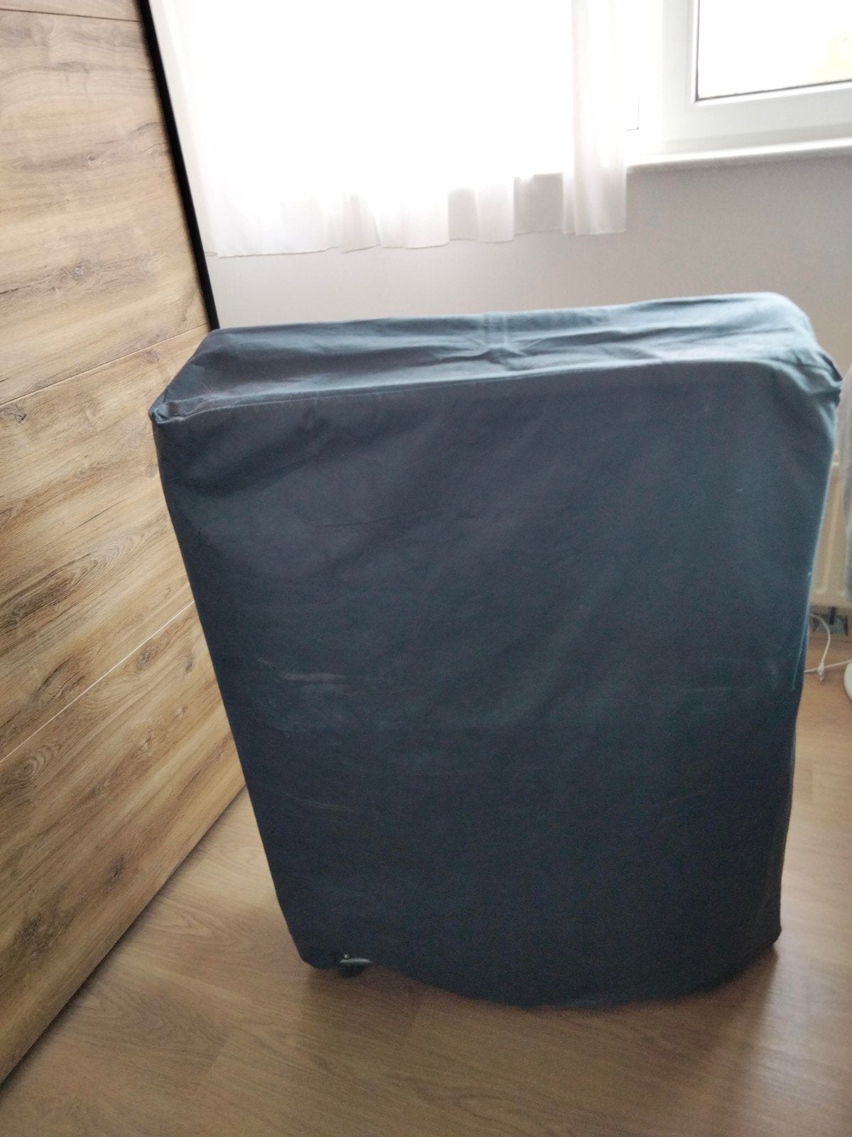 stresbed, Huis en Inrichting, Ophalen, Eenpersoons, Blauw, Zo goed als nieuw