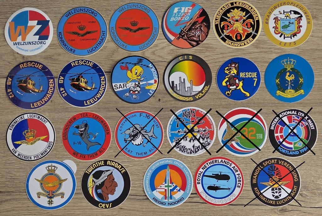 stickers Defensie/Luchtmacht KLu 10, Ophalen of Verzenden, Zo goed als nieuw