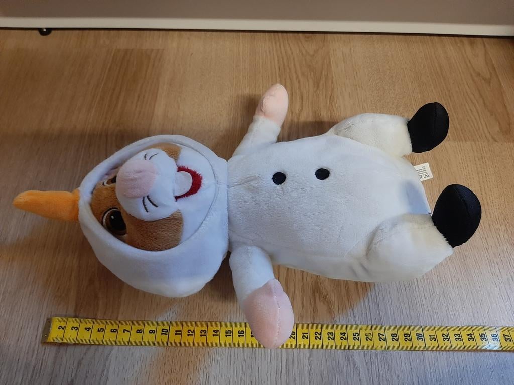 AH hamster knuffel sneeuwpop winter, Kinderen en Baby's, Ophalen of Verzenden, Overige typen