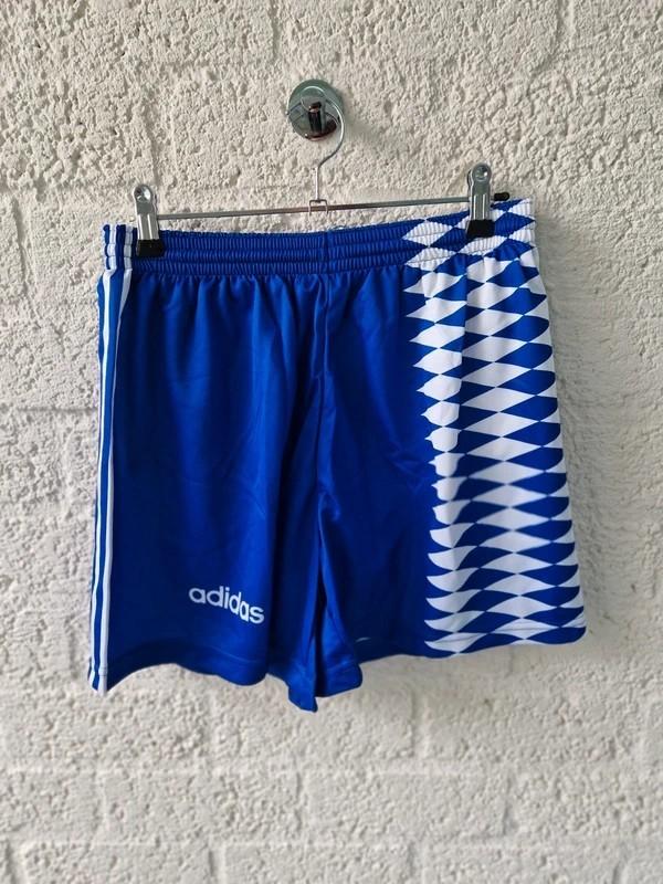 Vintage Adidas Harlekin Voetbalshort Blauw/Wit XL, Maat XL, Ophalen of Verzenden, Shirt