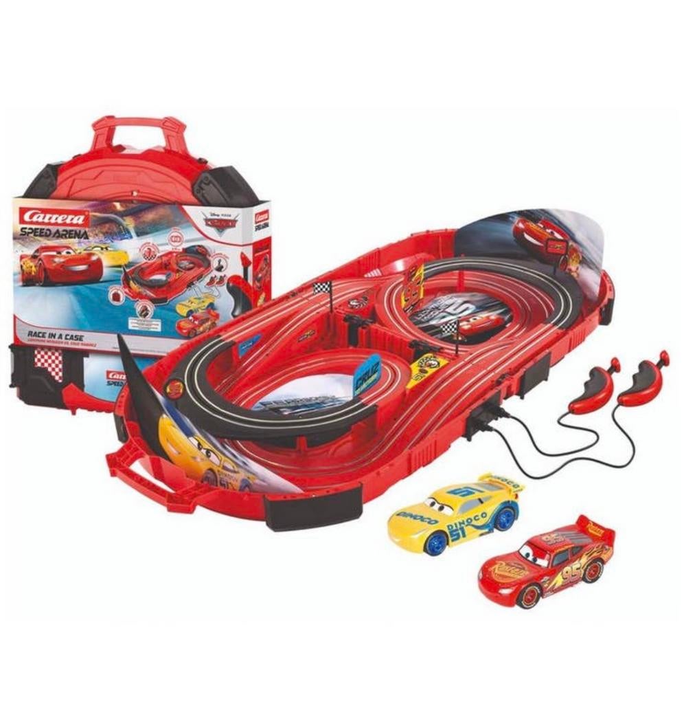 Carrera FIRST Cars pixar Speed Arena Racebaan Koffer NIEUW, Racebaan, Carrera, Nieuw, Ophalen of Verzenden