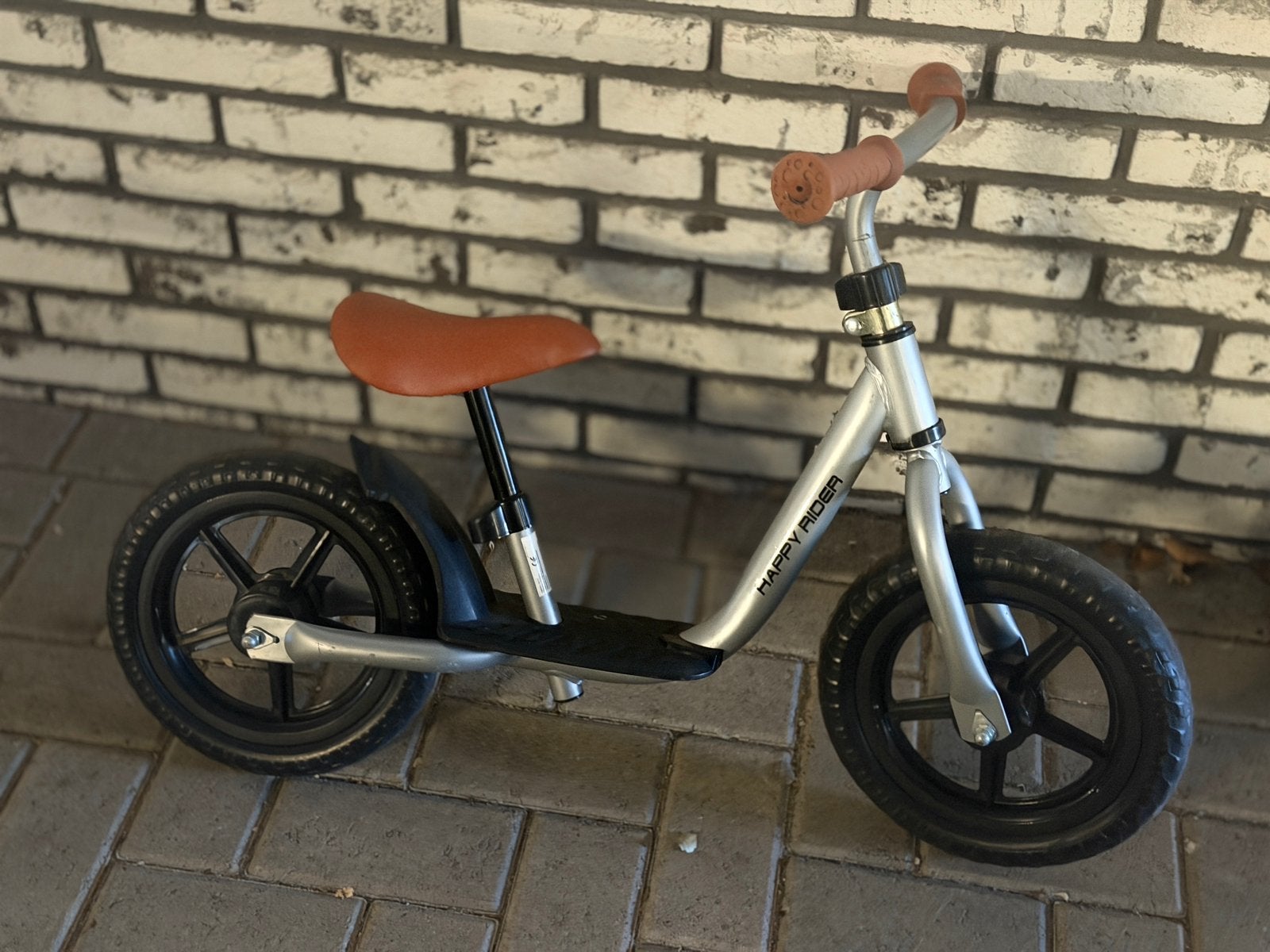 Happy Rider loopfiets 12 inch – zo goed als nieuw, Ophalen, Zo goed als nieuw, Loopfiets