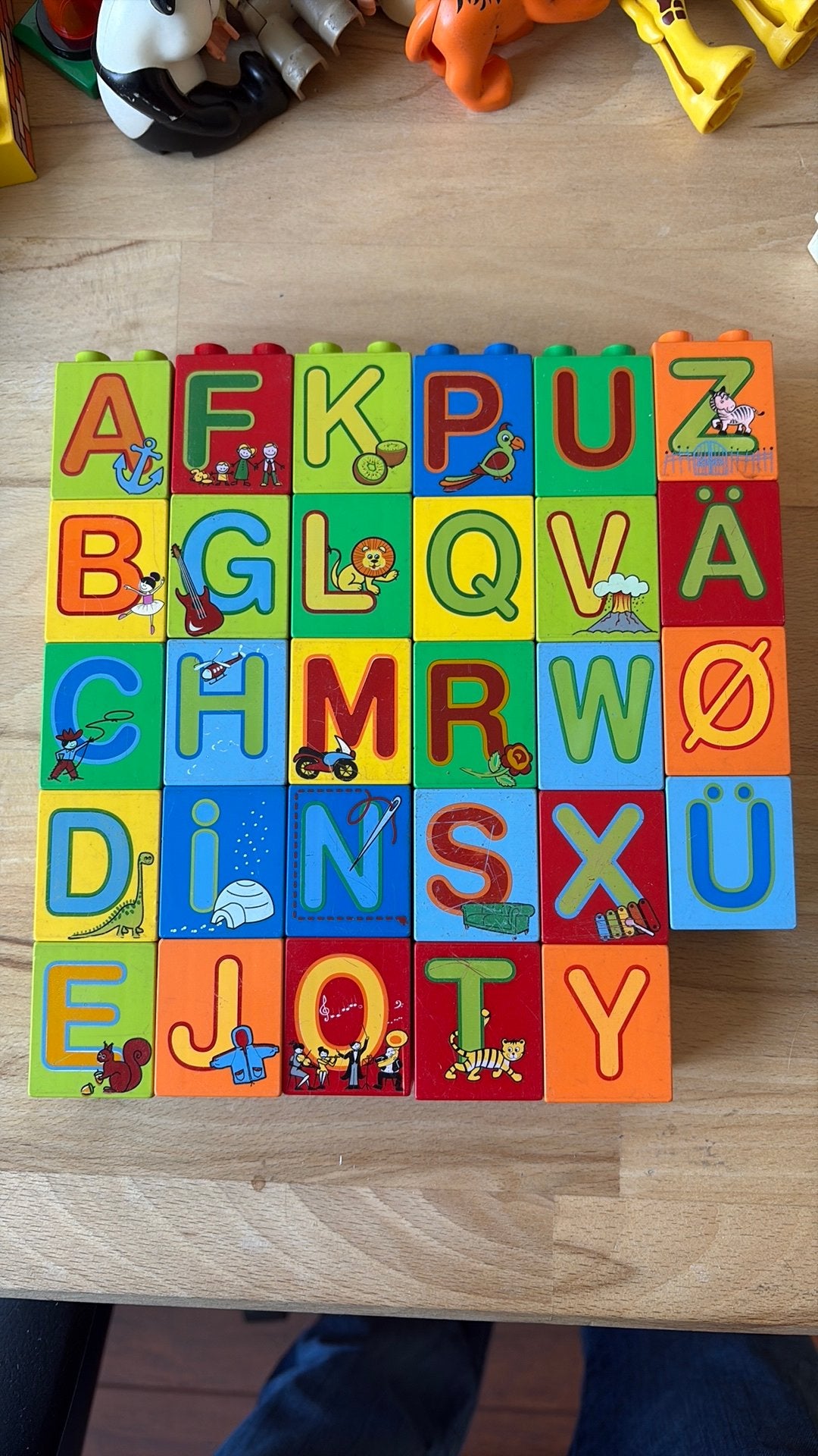 Duplo blokken cijfers en letters, Ophalen, Gebruikt, Duplo