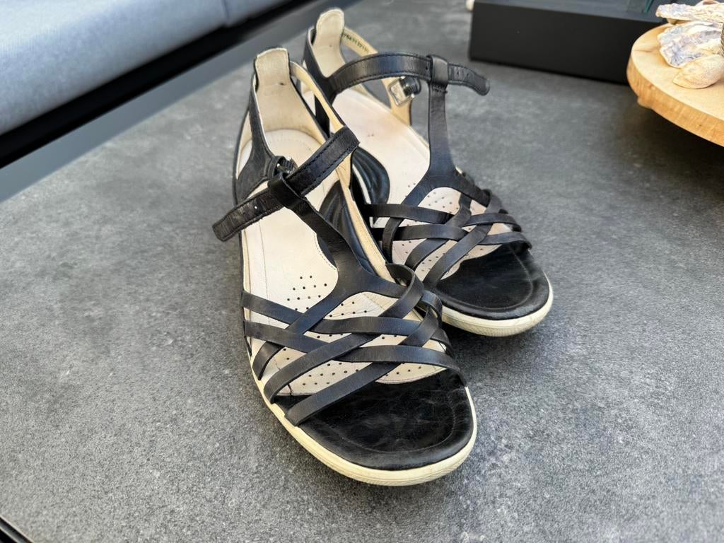 Ecco sandalen, Zwart, Zo goed als nieuw, Sandalen of Muiltjes, Ophalen of Verzenden