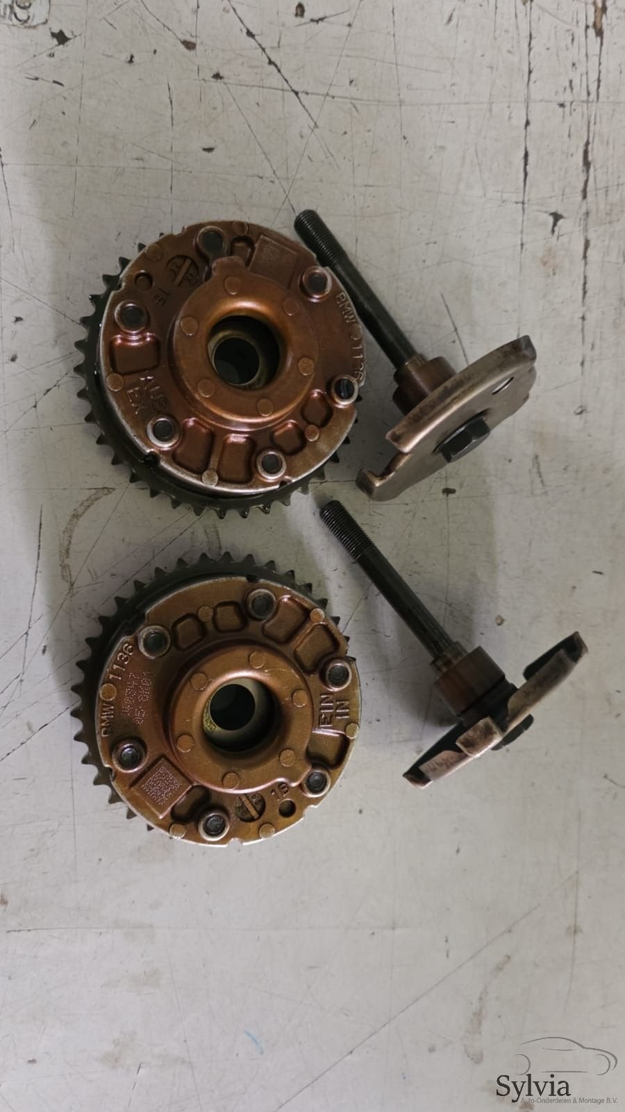 Nokkenas Tandwiel Afstelunit Uitlaat Set N43 N53 N54 BMW 1 /, Gebruikt, -, -, Ophalen of Verzenden