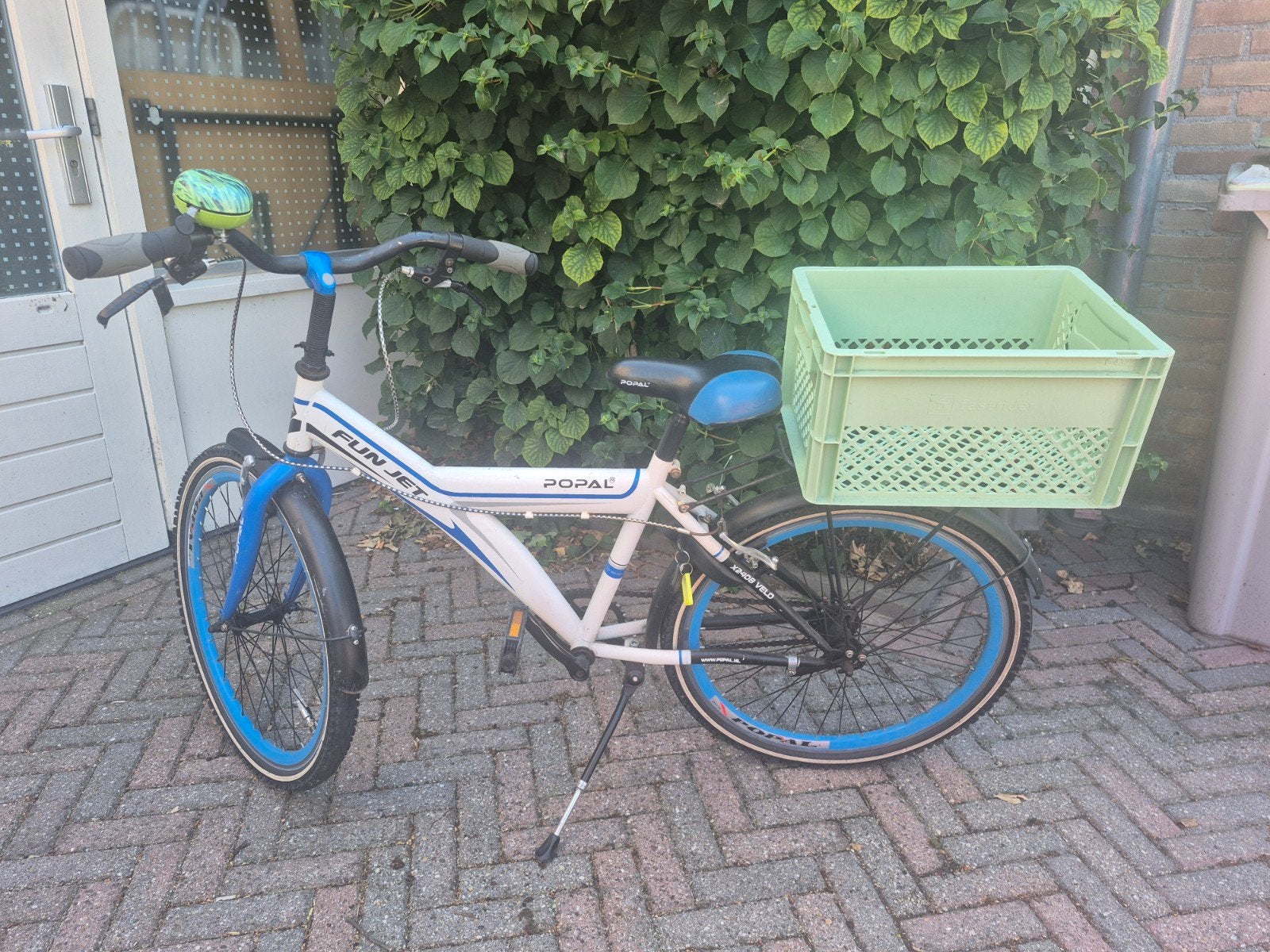 Popal Funjet kinderfiets met krat, Gebruikt, Velgrem, Minder dan 49 cm, Ophalen