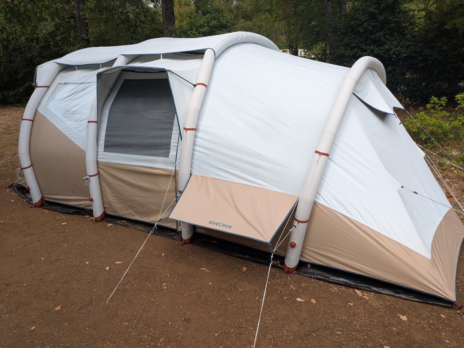 Quechua Air Seconds 6.3 Fresh & Black opblaasbare tent, Ophalen, Gebruikt, Tot en met 6