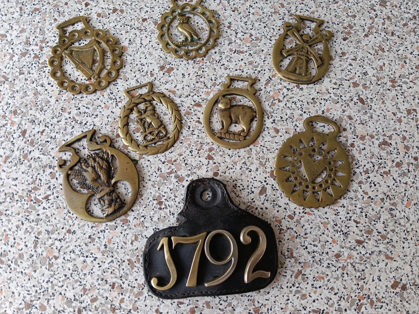 18e/19e eeuwse Hollandse koperen klepper mannetjes., Antiek en Kunst, Ophalen of Verzenden