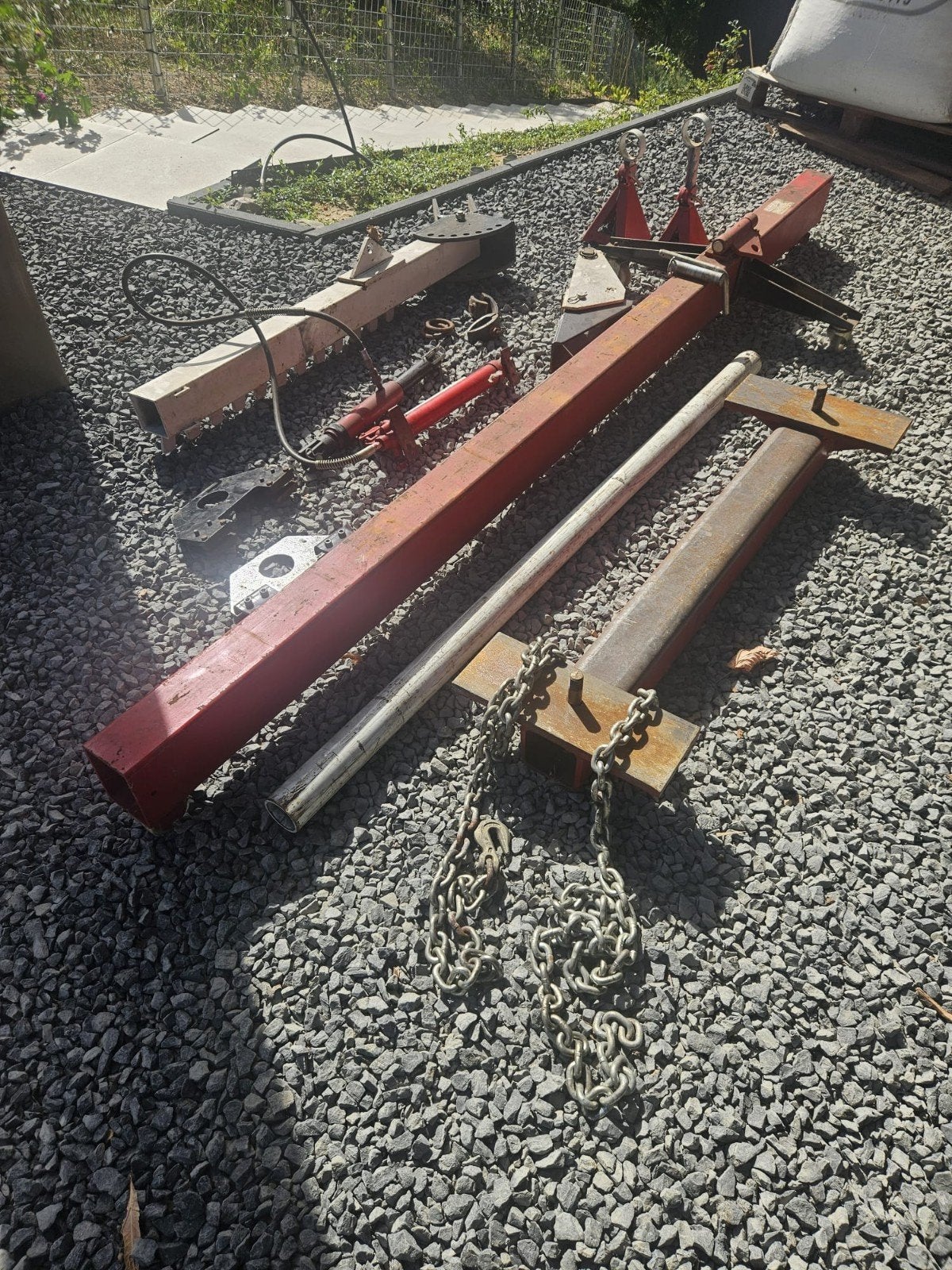 Richtbank/Trekbank, Auto diversen, Autogereedschap, Ophalen, Gebruikt