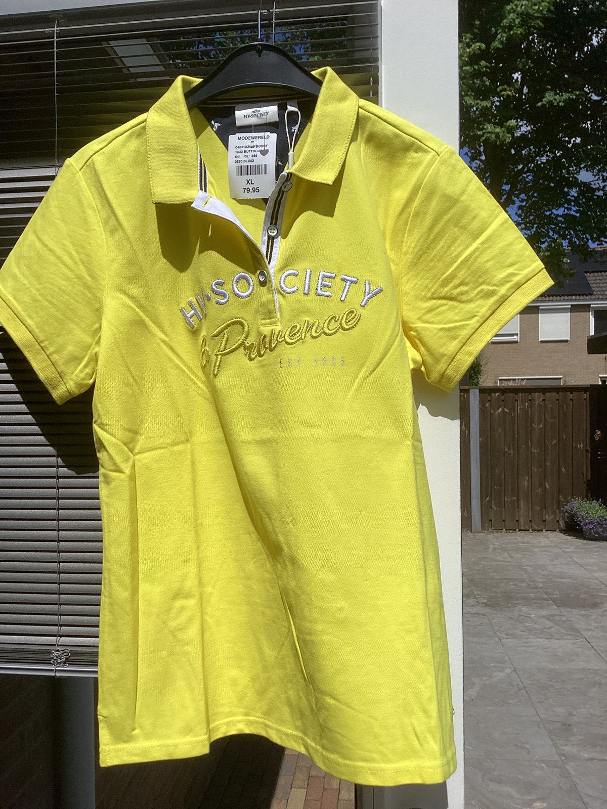 HV society poloshirt geel, Kleding | Dames, Geel, Maat 46/48 (XL) of groter, Nieuw, Ophalen of Verzenden