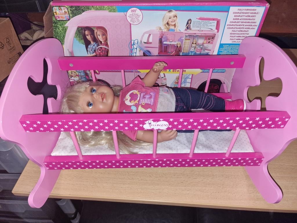 Baby born pop plus pop bedje, Ophalen, Toebehoren