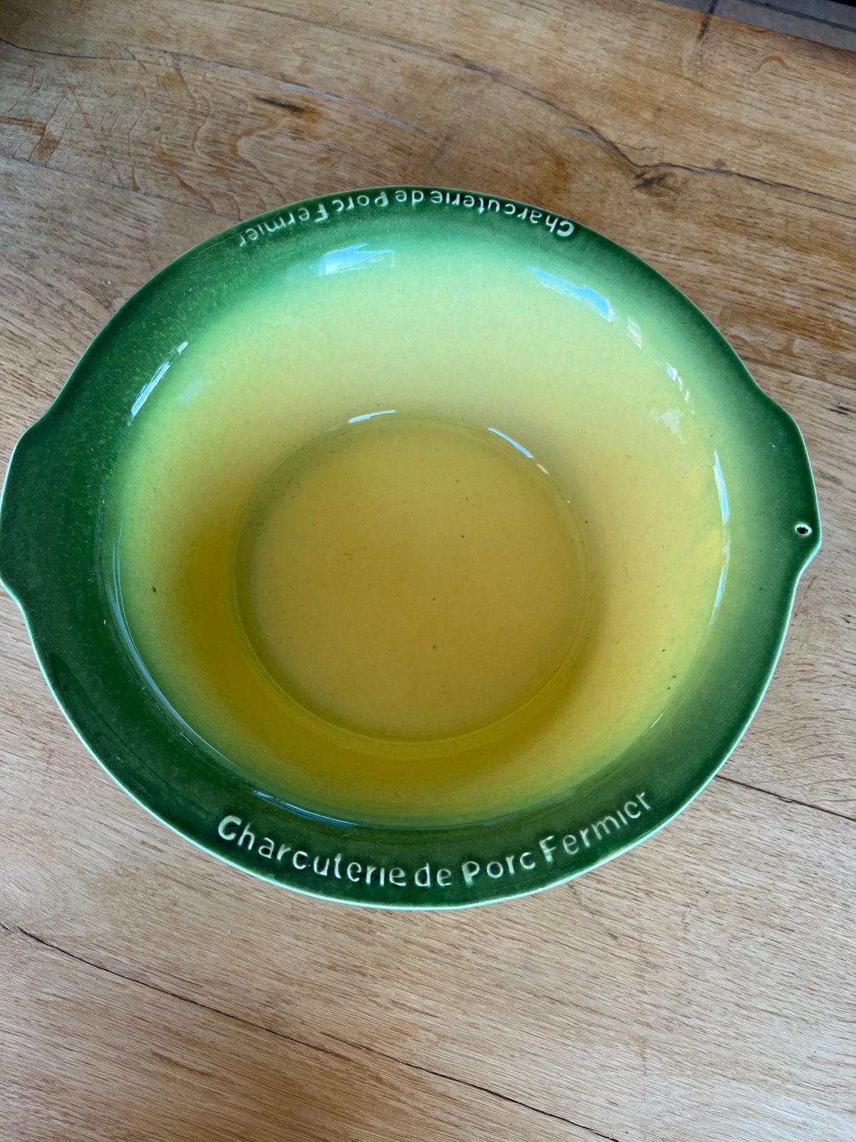 Vintage Frans aardewerk charcuterie paté schaal, Antiek en Kunst, Ophalen of Verzenden