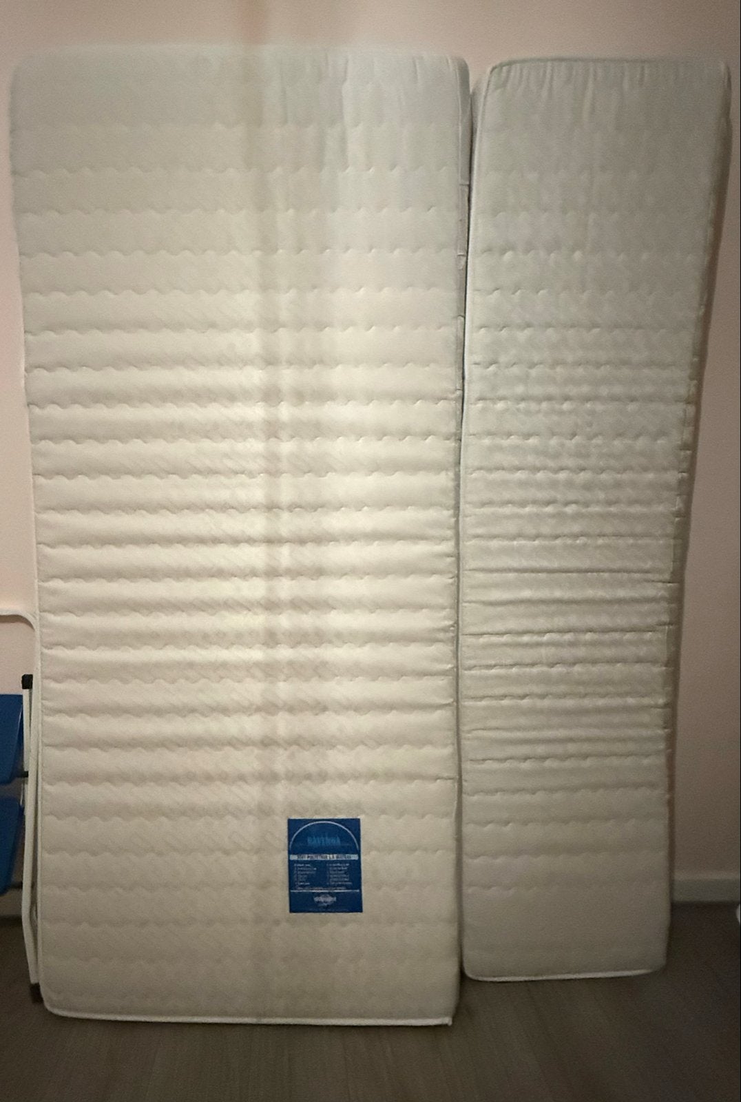 Twee matrassen: 90x200cm en 50x200cm, zo goed als nieuw, Huis en Inrichting, Slaapkamer | Matrassen en Bedbodems, Tweepersoons