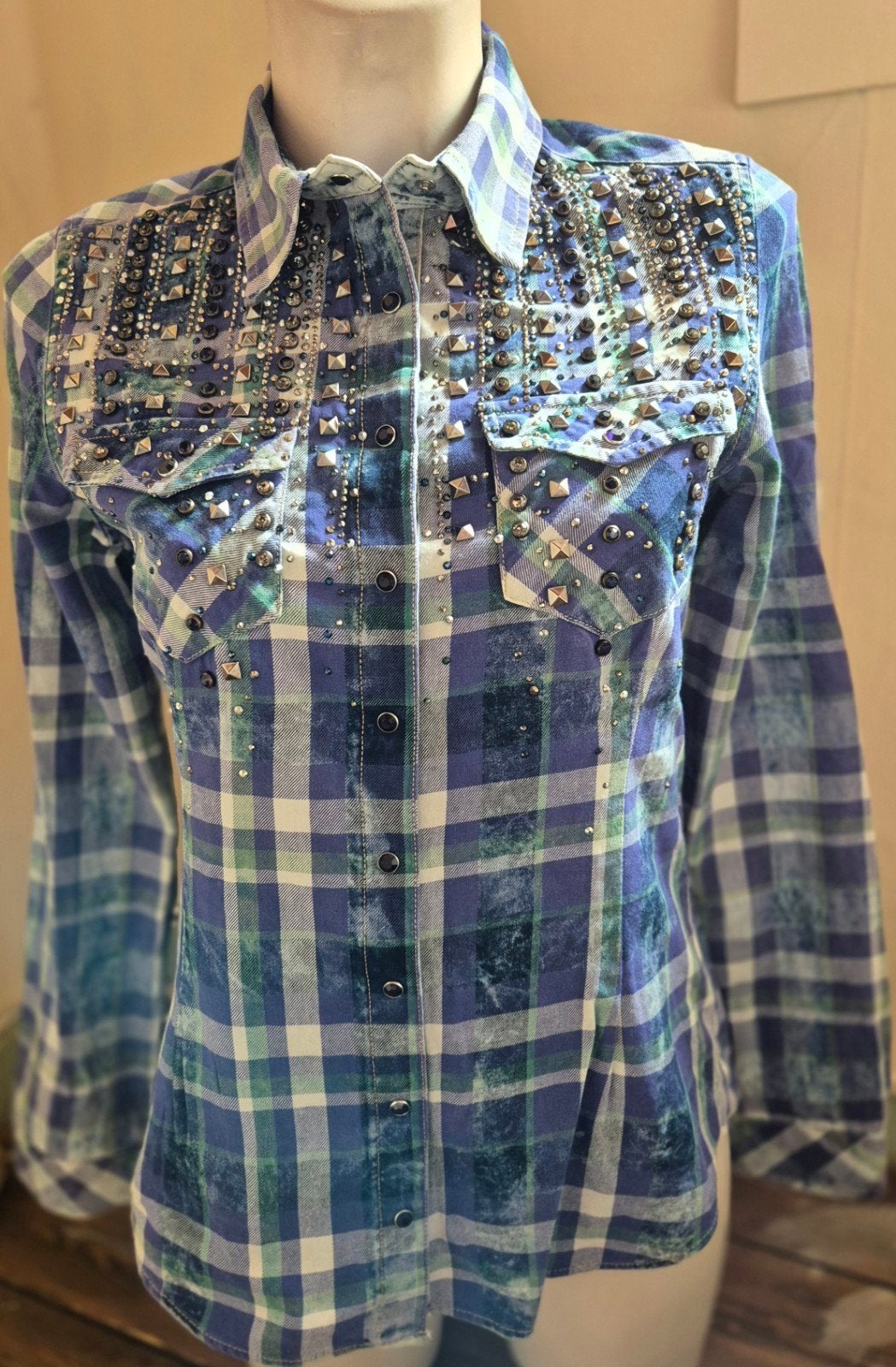 Nieuw Dishe geruit overhemd met studs - Maat 36 (S), Kleding | Dames, Dishe, Blauw, Nieuw, Ophalen of Verzenden