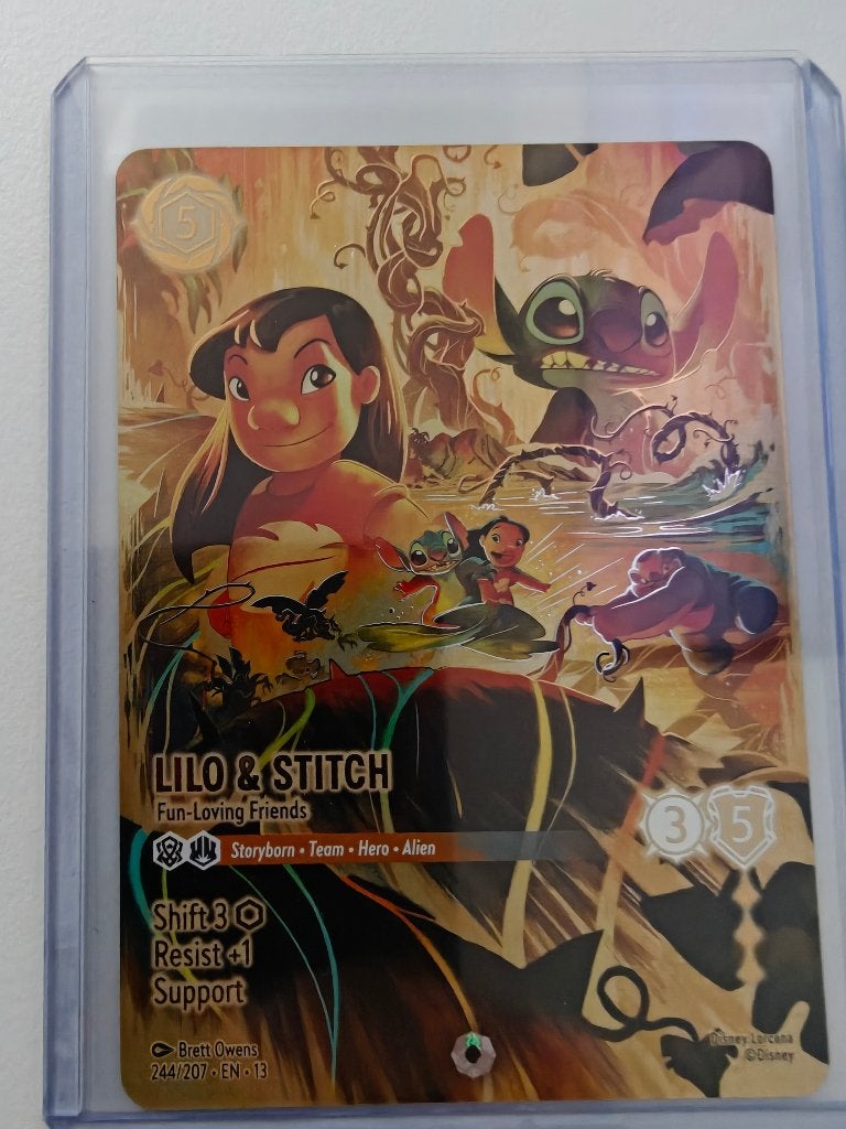 Lilo & Stitch Iconic 244/207 – Lorcana, Hobby en Vrije tijd, Ophalen, Zo goed als nieuw, Losse kaart, Foil