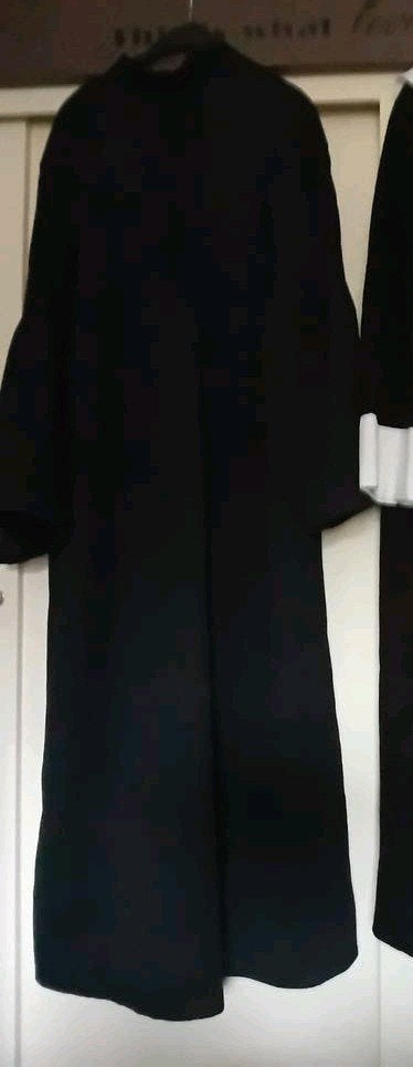 carnavals kostuum man, pater / rechter l/xl, Ophalen of Verzenden, Zo goed als nieuw, Maat 56/58 (XL)