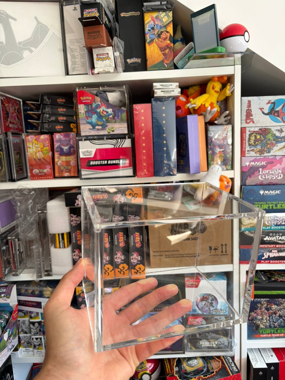 Mini Tin Display 8 Tins Magnetic UV-Resistant Acrylic Case, Ophalen of Verzenden, Zo goed als nieuw