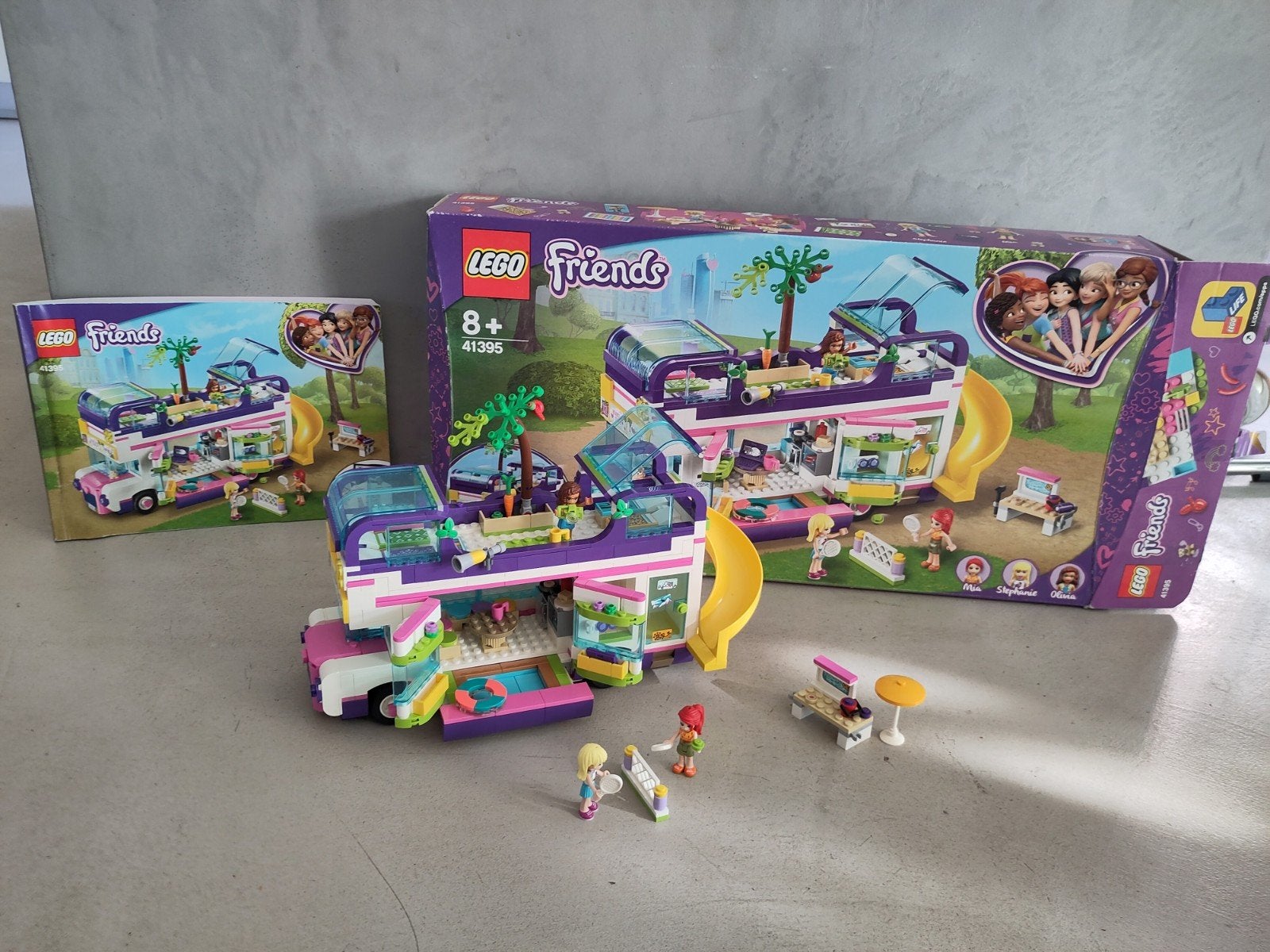 Lego Friends Grote Camper (41395) met boekje en doos, Lego, Inclusief instructies, Friends, Ophalen of Verzenden