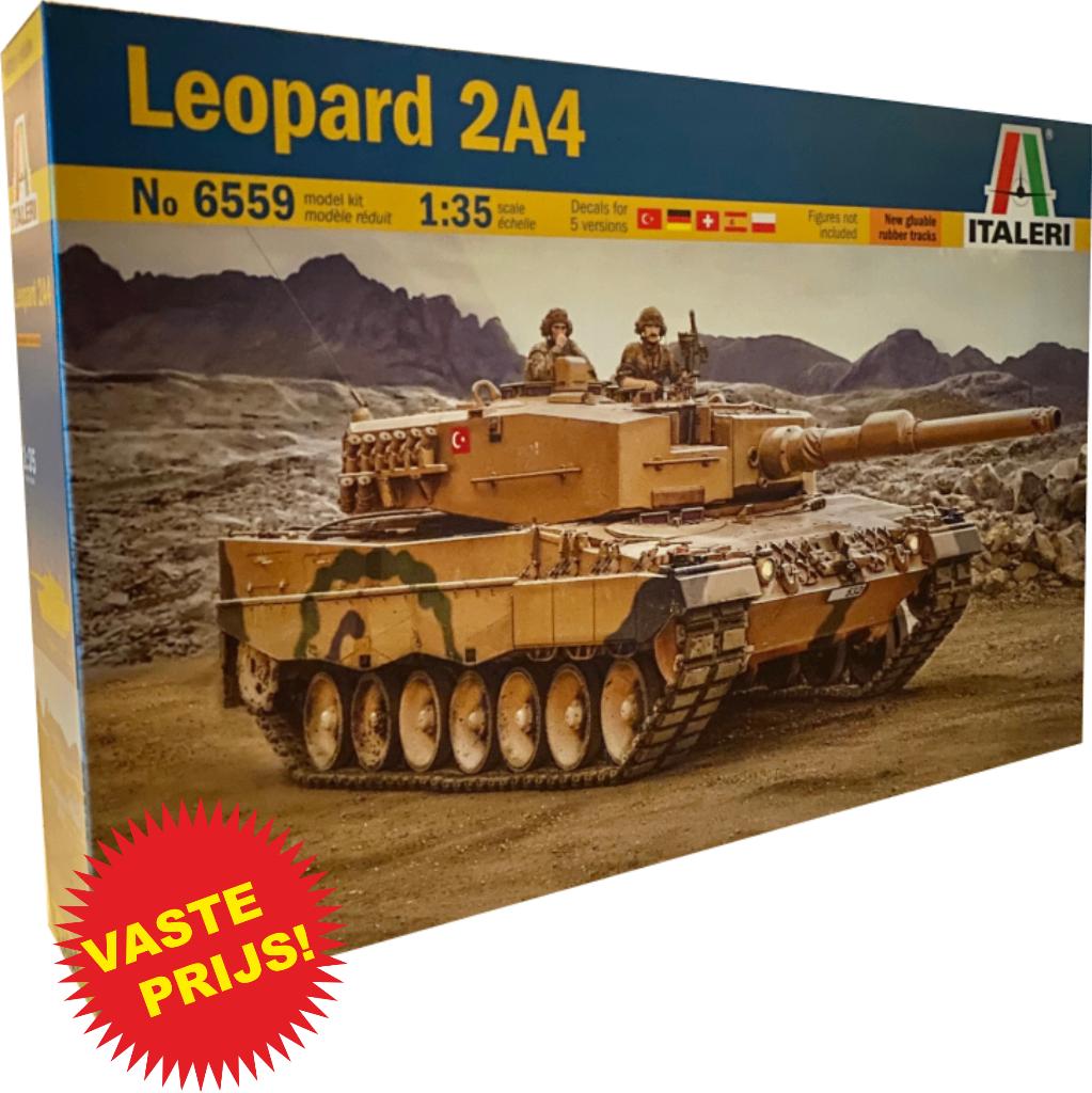Leopard 2A4 (Italeri 6559) 1/35, Tank, Italeri, 1:32 tot 1:50, Nieuw