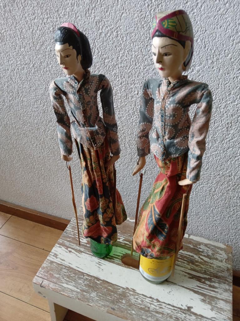 Wajang poppen indonesies., Ophalen of Verzenden, Pop