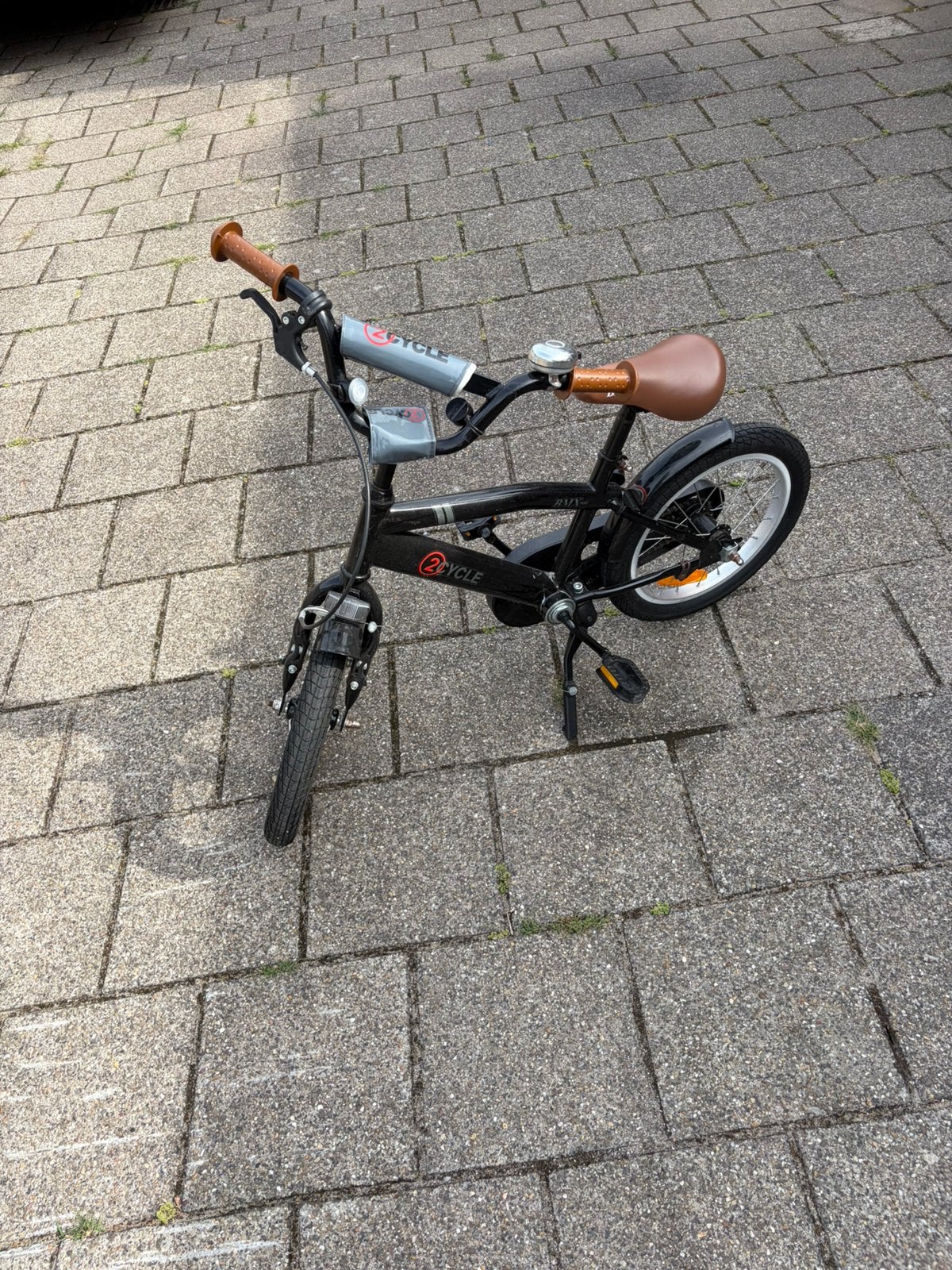 Crossfiets 16 inch inclusief handrem en standaard, Fietsen en Brommers, Ophalen, Gebruikt, Staal, 16 tot 20 inch