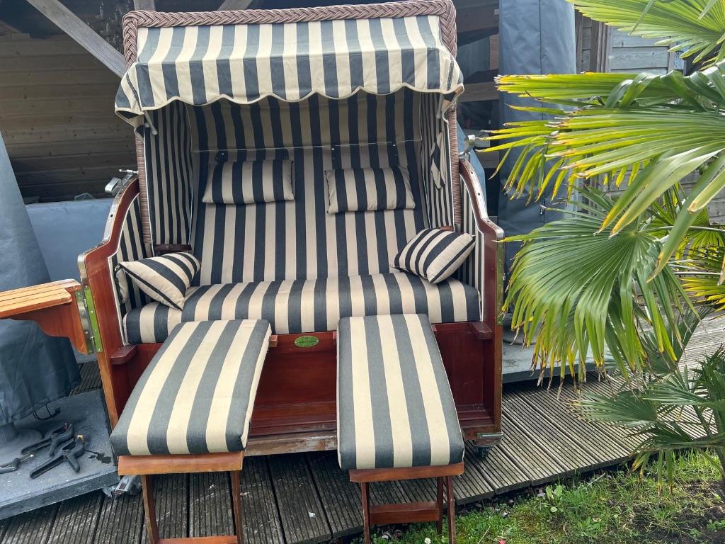 Tuinstoel 2 zitter Cocon, Ophalen, Gebruikt, Hout