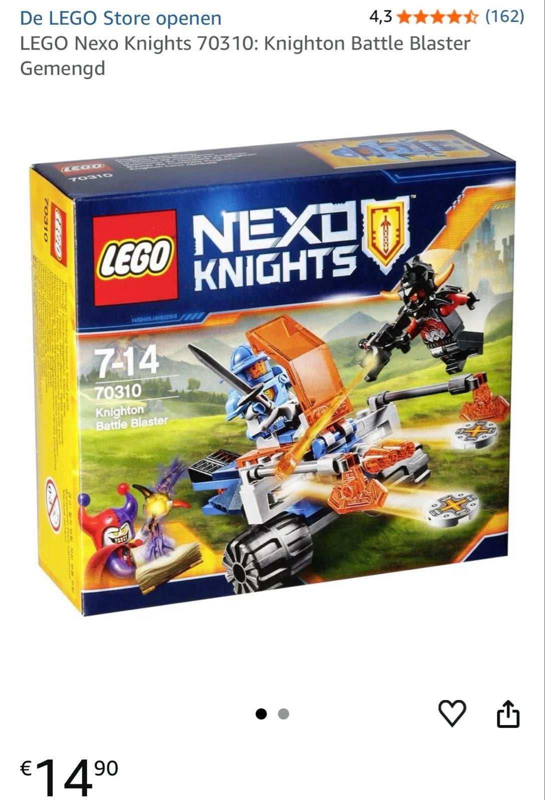 Lego Nexo Knights 70310 & 70311 (niet compleet), Gebruikt, Overige thema's, Lego, Ophalen of Verzenden