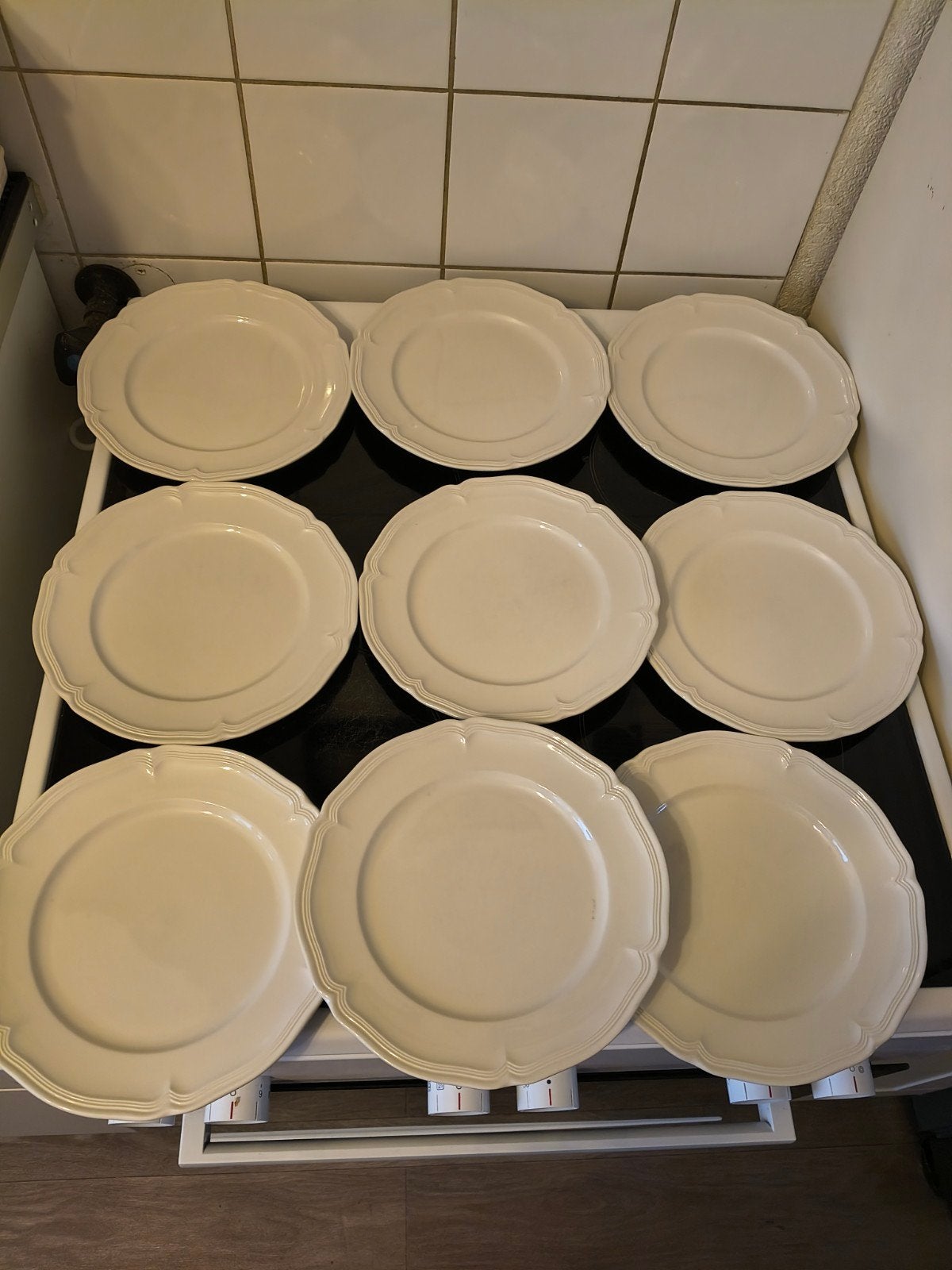 9 Villeroy & Boch Manoir ontbijtborden, Huis en Inrichting, Gebruikt, Klassiek, Villeroy & Boch, Ophalen of Verzenden