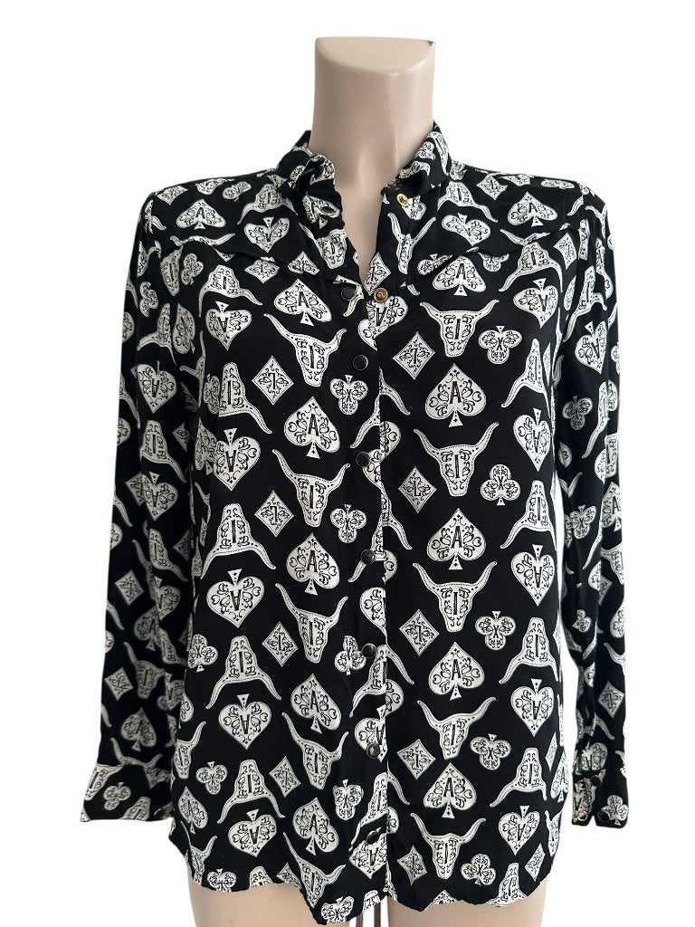 Alix blouse S, Zwart, Ophalen of Verzenden, Zo goed als nieuw