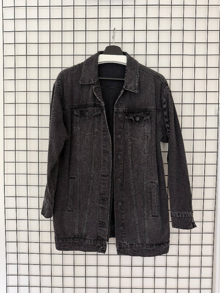 Vero Moda spijkerjack / spijkerjas zwart, Verzenden, Vero Moda, Zwart, Zo goed als nieuw